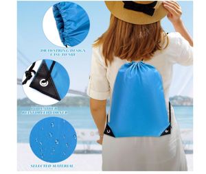 Sacs à dos de sport à cordon de serrage pour la gym, les voyages, la natation, la plage, sacs à dos promotionnels à cordon de serrage - Product Image 4
