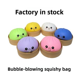 Juguete de vinilo de simulación de bollo al vapor pequeño, de gran stock, para descompresión, estrujable, divertido y antiestrés - Product Image 2