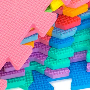 Fabrik preis Eva Material Boden Tatami benutzer definierte Dicke ineinandergreifende Puzzle Eva Schaum matten Set