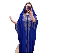 Nouvelle robe longue musulmane modeste ornée de paillettes et de diamants pour femmes africaines grande taille avec capuche, idéale pour les mariages
