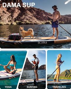 PF Nouveau Design Planche de Padel Extra Large 11'*34" pour Surf et Jeux Aquatiques, Planche de SUP Gonflable en Bois pour 2 Personnes DM28, Vente Chaude - Product Image 6