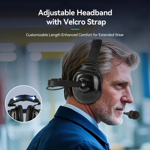 Sistema de guía turístico de fábrica bidireccional de comunicación Dual dúplex 23db auriculares de reducción de ruido para visitas a plantas de fábrica - Product Image 4