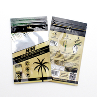 Nouvel emballage de cigares en plastique Mylar anti-odeur avec fermeture éclair, emballage personnalisé avec logo