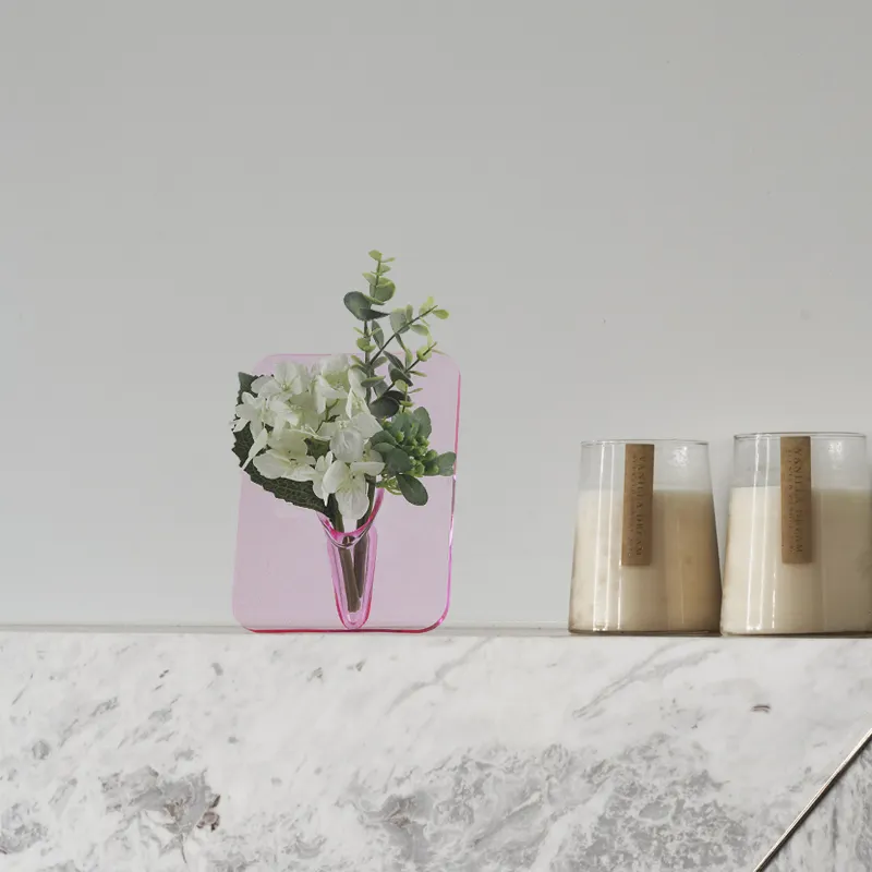 Album di cornici per foto in vaso semplice trasparente per la casa di nuovo Design di vendita caldo speciale