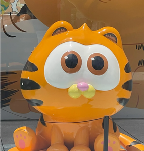 Lindo para <span class=keywords><strong>Garfield</strong></span> gato resina artesanía escultura fibra de vidrio mascota dibujos animados artesanía para decoración del hogar - Product Image 3