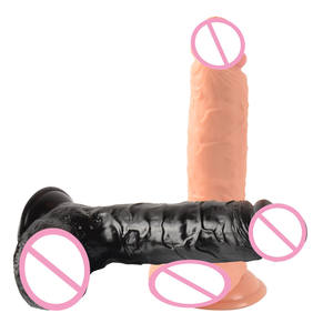 Delove grosir mainan seks dewasa PVC Dildo besar tahan air 24cm tongkat Penis besar wanita untuk wanita - Product Image 6