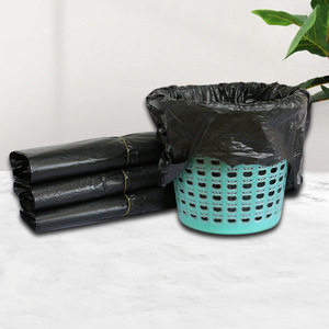 Sacs poubelle en plastique noir de grande taille XL, épaissis avec poignées, pour usage au bureau - Product Image 1