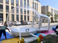 Maisons à bulles gonflables de 3 m avec coussins d'air, châteaux gonflables transparents pour enfants avec souffleurs et kits de réparation