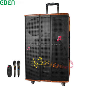 Altavoz portátil de madera de alta potencia, caja de sonido para <span class=keywords><strong>Karaoke</strong></span>, DJ, pintura, fiesta de Vietnam, Cambogia, con Radio FM, 15 pulgadas - Product Image 4