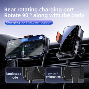 Caricabatterie Wireless per Auto a ricarica rapida supporto per <span class=keywords><strong>telefono</strong></span> sensore tattile anteriore tenuta stabile 15W 10W 7.5W Qi porta Auto Auto - Product Image 4