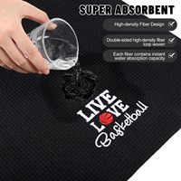 Serviette en microfibre portable à prix d'usine avec clip, très absorbante et douce, idéale pour le sport, l'exercice et l'entraînement (golf, baseball)