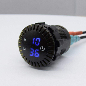12-24V không thấm nước <span class=keywords><strong>mini</strong></span> kỹ thuật số LED hiển thị xe đồng hồ dạ quang thời gian tròn nội thất tái trang bị đo Điều kiện Mới - Product Image 3
