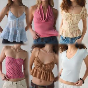 Venta al por Mayor de Fábrica, Tops de Mujer Casuales y Sexys, Surtidos, Liquidación de Inventario, Envío Aleatorio - Product Image 1