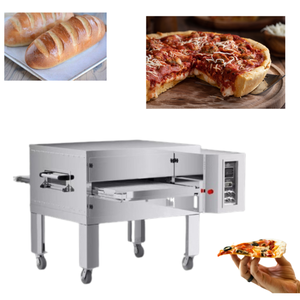 Transportador Horno de pizza Máquina eléctrica para hornear de alta temperatura para pizza Ajo Pan <span class=keywords><strong>Calzone</strong></span> Flatbread y sándwiches - Product Image 3