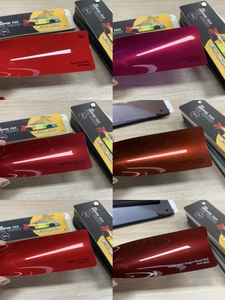 Film de protection de carrosserie automobile PET rouge sang de dragon mat métallisé premium auto-réparant avec protection UV et IR - Product Image 6