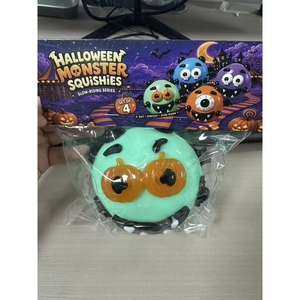 Vente en gros usine Halloween DIY Jouet sensoriel anti-stress à presser Visage de chien modulable et souple à rebond lent pour enfants - Product Image 4