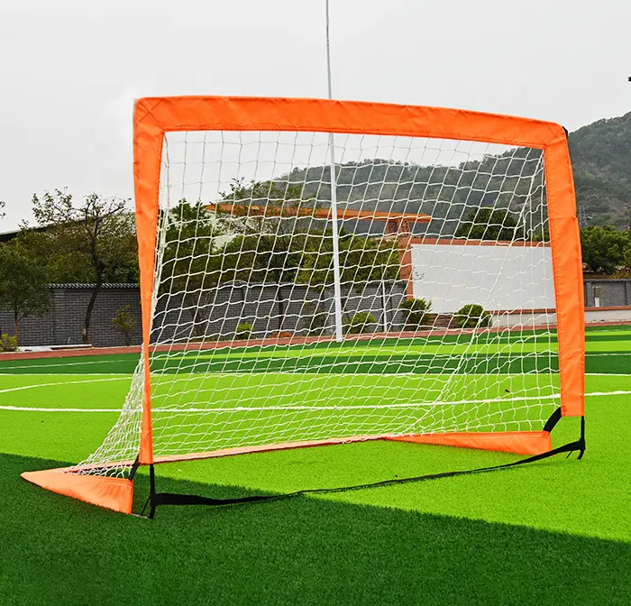 Jaring Latihan Sepak Bola Pop Up Luar Ruangan Jaring Sepak Bola Lipat Gawang Sepak Bola Portabel untuk Anak Dewasa