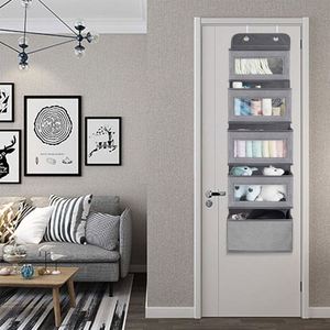 Sac de rangement suspendu personnalisable en non-tissé sérigraphié pour porte, sac de rangement multicouche suspendu pour armoire - Product Image 5