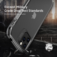 Étui transparent pour iPhone 12 Pro, antichoc, ultra clair, antibactérien, coque de téléphone portable pour iPhone 12 Pro Max