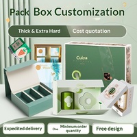 Boîte cadeau de thé haut de gamme personnalisée avec couvercle Ciel et Terre, emballage ondulé à double porte, fabriqué à Wenzhou, Zhejiang