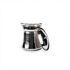 Recipiente para calentar comida de la mejor calidad en acero inoxidable martillado para uso en hoteles y restaurantes - Product Image 1