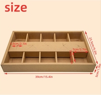 Vente en gros de papier rigide pour les fêtes Boîte à sushis Boîte à plateau d'emballage pour restauration Conteneur pour aliments à emporter Pique-nique