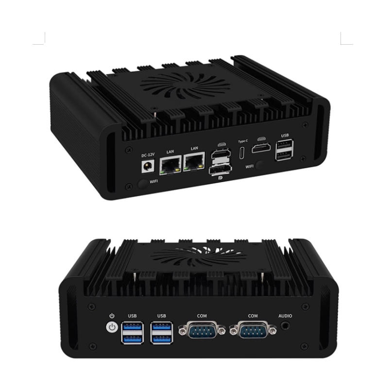 Мини-маршрутизатор BKHD DIY Mini Soft H31F 2 * LAN порт RS232 RS485 i7-13620H процессор 64 ГБ Intel брандмауэр VPN маршрутизатор Linux ubuntugen 13th мини-ПК