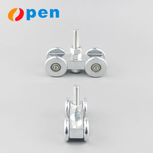 स्क्वायर स्टील 4-पहिया भारी-शुल्क स्लाइडिंग दरवाजा रोलर आधुनिक बाहरी डिजाइन लटकी ट्रैक व्हील पुली टिकाऊ कम शोर सुविधाओं - Product Image 6