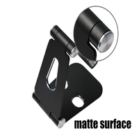 Support de téléphone de bureau réglable, pliable, en alliage d'aluminium anti-corrosion, support portable pour téléphones mobiles universels