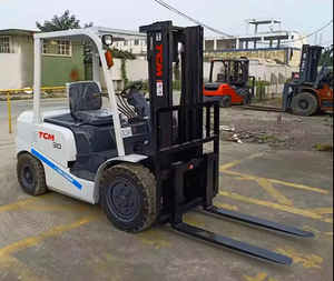 USADO TCM 3 Ton Carretilla elevadora moderna 4WD Batería de litio para obras de construcción - Product Image 6