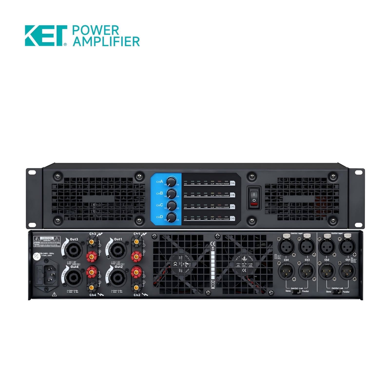 Hot Selling 4 Channels Watt Power Amplifier With Low Price