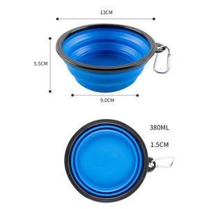 Portabile da campeggio pieghevole da viaggio per esterni in <span class=keywords><strong>Silicone</strong></span> per l'alimentazione di cani per animali domestici ciotole per acqua ciotola per piatti pieghevoli per animali domestici - Product Image 3