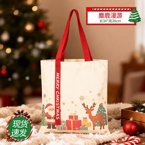 กระเป๋าผ้าแคนวาสออร์แกนิคพิมพ์ลายโลโก้ตามสั่ง ทำจากผ้าฝ้ายคัลลิโก รีไซเคิลได้ ใช้ซ้ำได้ เป็นมิตรต่อสิ่งแวดล้อม เหมาะสำหรับเป็นของขวัญ - Product Image 5