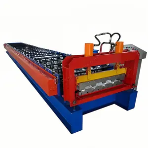 Standard Steel Metal Floor Deck Roll Forming Machine / Profile Making Machine / Deck Floor Forming Device