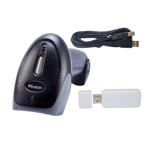 BT USB không dây 1D CCD Hình ảnh máy quét mã vạch 2.4G cầm tay 1D tuyến tính đọc súng giá Checker - Product Image 2