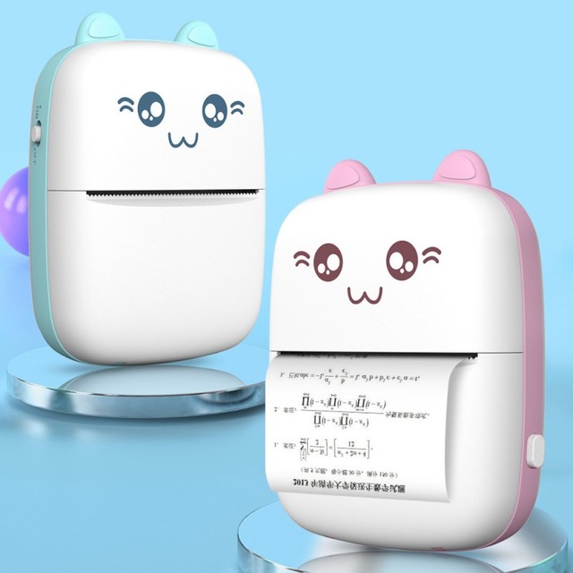 Yaomatec Mini Portable Printer Wireless Blue Tooth Smart Phone Inkless Printers Photo Sticker Label Thermal Printer