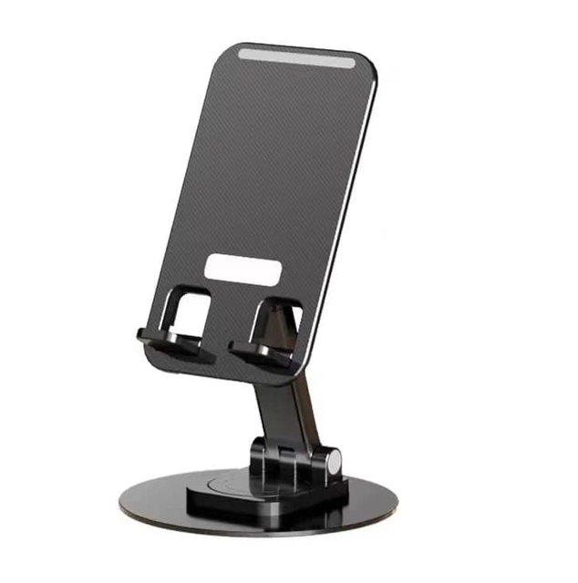 Aluminum Stand Portable Desktop Phone Stand 360 Rotatable and Foldable Cell Phone Holder Metal