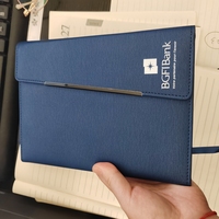 Portefeuille en cuir PU doux au toucher A5 avec fermeture magnétique NAIFEI NF-A8, couleurs et logo personnalisables, carnet à feuilles mobiles