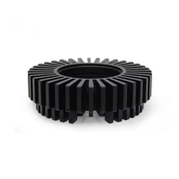 Profil en aluminium d'usinage CNC personnalisé Radiateur dissipateur de chaleur en aluminium anodisé noir