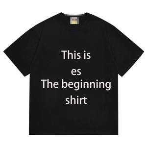 T-shirt da uomo di tendenza con stampa di design, versione 1:1 di alta qualità, pronta consegna, stampa a lettere - Hot Sale - Product Image 3