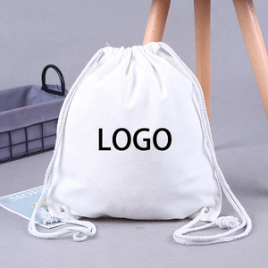 Sac à dos à cordon personnalisé avec logo, sac à cordon en toile de coton écologique de haute qualité - Product Image 1