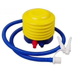 ลูกโป่งสีเหลืองสีฟ้าพลาสติกที่อยู่อาศัยเท้าดำเนินการปั๊มลมลม - Product Image 1