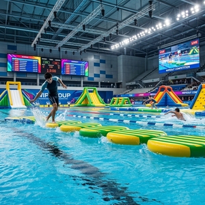 Marchepied flottant modulaire robuste en <span class=keywords><strong>Drop</strong></span> Stitch collé à la main pour les activités aquatiques en resort et les jeux d'eau pour enfants - Product Image 5