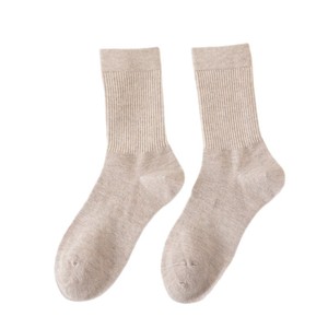 Women's Wool Crew Socks Merino Mid Calf Sweat Absorbing Anti Slip Hiking Outdoor Sports Solid Color Regular Casual Socks - Product Image 5