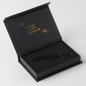 Özel logo kişiselleştirilmiş baskı <span class=keywords><strong>swarovski</strong></span> pembe 2 yuvası Pu deri zarf orta üst düğün misafirler Hangtag hediye karton kutu - Product Image 1