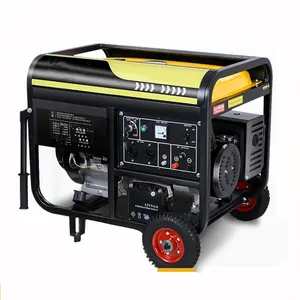 Generador de gasolina doméstico 110V 220V 380V 6,5 Kw 6500W Generador portátil