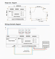 Module de gradation intelligent 4 canaux sur rail DIN 0-10V avec bus RS485 pour contrôleur de gradation LED pour système d'éclairage commercial