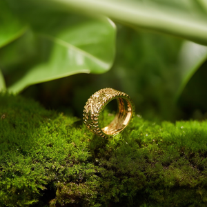 แหวนแฟชั่น ชุบทอง PVD สแตนเลสสตีล 316L ทนทาน เป็นมิตรต่อสิ่งแวดล้อม - Product Image 3