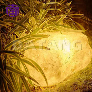 Lampe LED 3D personnalisée en forme de pierre, étanche IP65, en résine et fibre de verre, pour aménagement extérieur, jardin, pelouse, décorations de vacances - Product Image 5