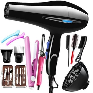 Hair Dryer 220V DC Motor <b>Hot</b> Cold Air Negative Ion Salon Use Home Student Dormitory With Attachments - Product Image 1